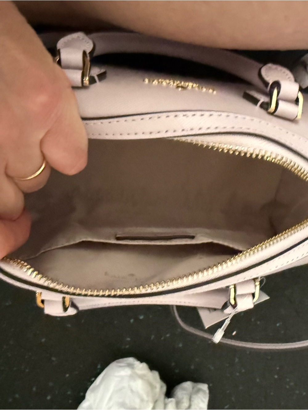 Kate Spade Madison Saffiano Leather Mini Satchel - Pastel Lavender - NWT - Picture 10 of 11